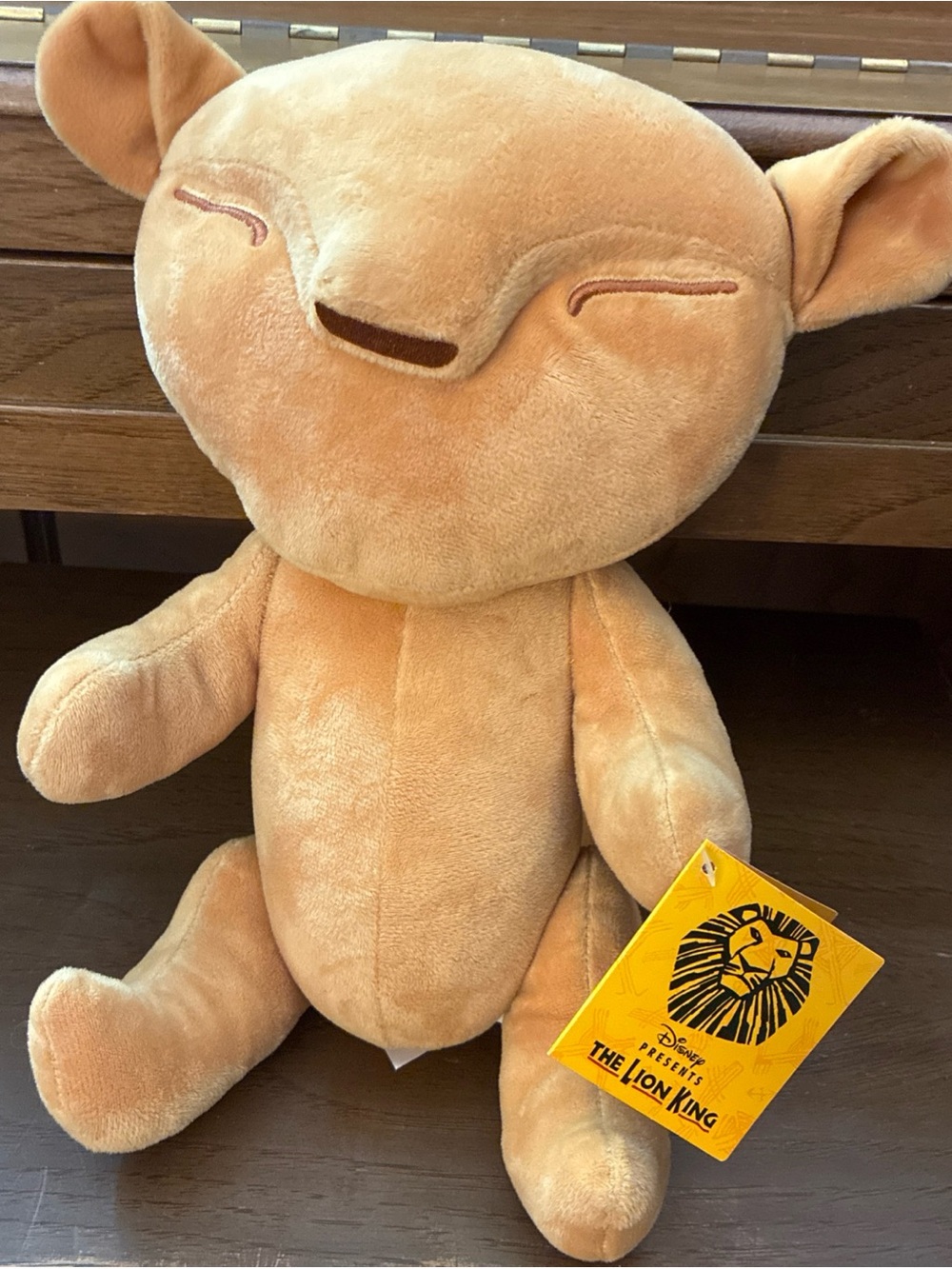 Disney The Lion King Baby Simba Broadway Musical Theatre 15" Jointed Plush NEW